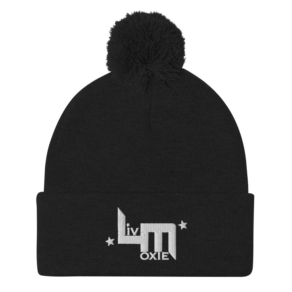 Black Liv MOXIE Pom-Pom Beanie